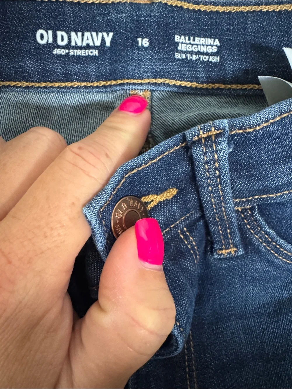 Old Navy Dark Blue Ripped Skinny Jeans